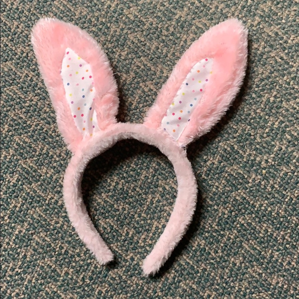 FREE Fluffy Pink Bunny Ears Headband
